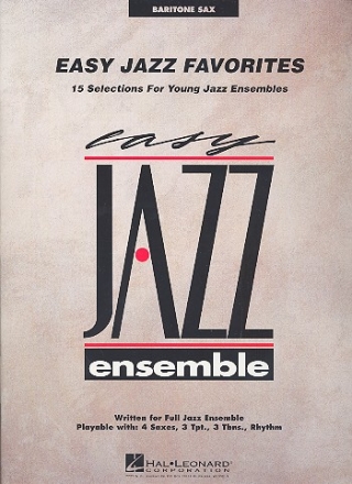 Easy Jazz Favorites for young jazz ensemble baritone saxophone