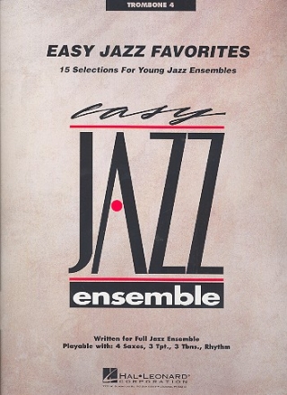 Easy Jazz Favorites for young jazz ensemble trombone 4