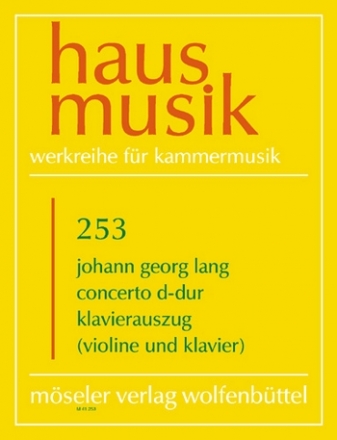Concerto B-Dur fr Violine und Klavier
