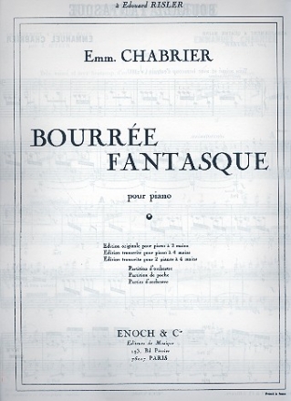 Bourre fantasque pour piano  4 mains