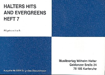Halters Hits and Evergreens Band 7: fr Blasorchester Flgelhorn 2