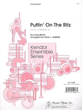 Puttin' on the Ritz for 4 flutes score and parts