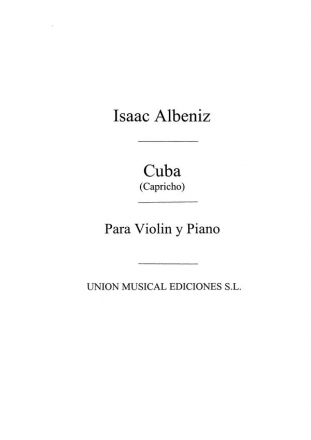 Cuba para violin y piano