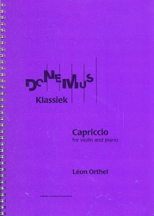 Capriccio op.19 for violin and piano