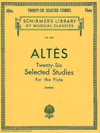 26 selected Studies for flute