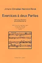 exercices a deux parties dans tous les tons vol.2 pour piano