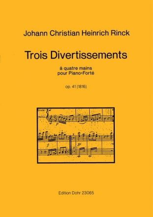 3 Divertissements op.41 fr Klavier zu 4 Hnden