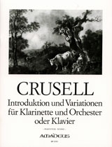 INTRODUKTION UND VARIATIONEN FUER KLARINETTE UND ORCHESTER  O.KLAVIER OP.12 , STIMMEN