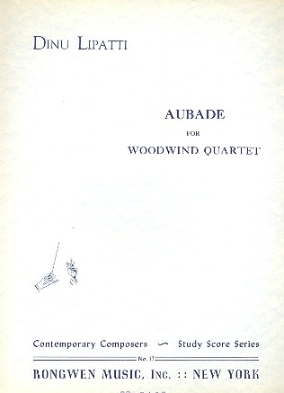 Aubade - for flute, oboe, clarinet and bassoon study score