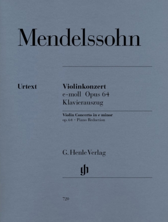 Konzert e-Moll op.64 für Violine und Orchester für Violine und Klavier