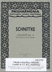 Konzert Nr.4 fr Violine und Orchester Studienpartitur