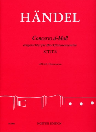 Concerto d-Moll nach op.3,5 fr Blockfltenensemble (ST(T)B) Partitur und Stimmen