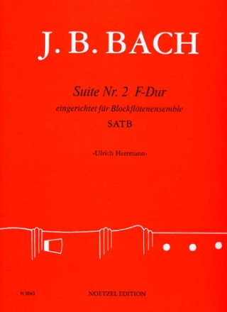 Suite F-Dur Nr.2 fr 4 Blockflten (SATB) Partitur und Stimmen