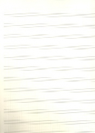 Notenpapier 34 x 25,5 cm hoch 12 Systeme mit Hilfslinien  5 Bgen