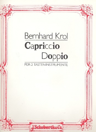 Capriccio Doppio op.105 fr 2 Tasteninstrumente 2 Partituren