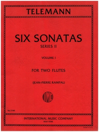 6 sonates vol.1 (nos.1-3) for 2 flutes score