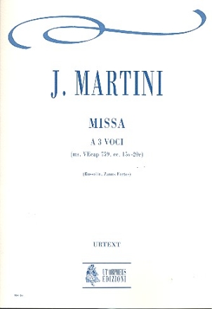 MISSA A 3 VOCI PARTITURA BUSSOLIN,GIOGIO, BEARB. ZANUS FORTES, STEFANO, BEARB.