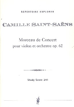 Morceau de concert op.62 fr Violine und Orchester Studienpartitur