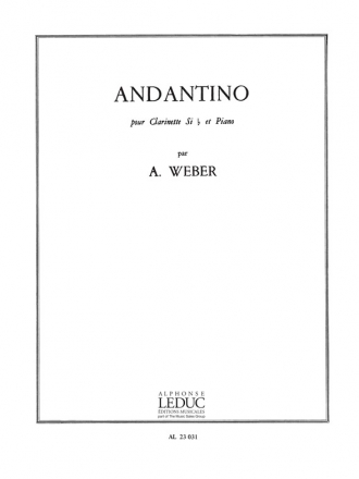 ANDANTINO POUR CLARINETTE ET PIANO