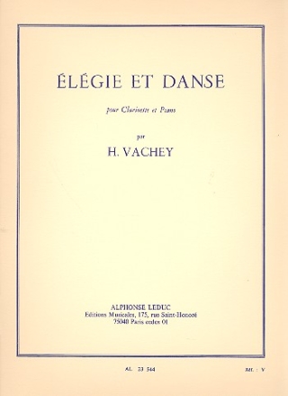 Elégie et danse pour clarinette et piano