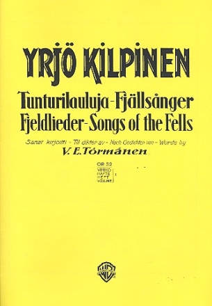 Fjeldlieder nach Gedichten von V.E. Trmnen Band 1 op.52 fr Gesang und Klavier (finn/schwed/en/dt)