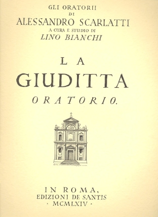 La Giuditta Partitur Oratorium