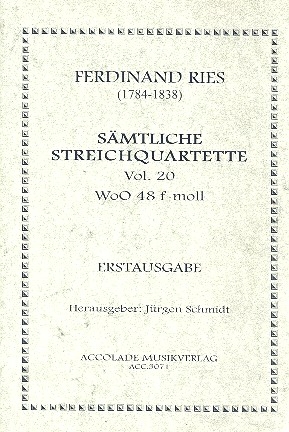 Streichquartett f-Moll WoO48  Partitur+Stimmen