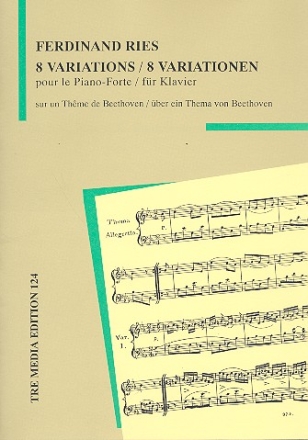 8 Variationen ber ein Thema von Beethoven fr Klavier