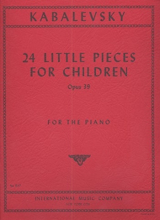 24 little pieces for children op.39 for piano