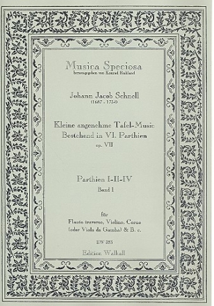 Kleine angenehme Tafelmusik op.7 Band 1 (Nr.1-3) fr Flte, Violine, Horn (Viola) und Bc