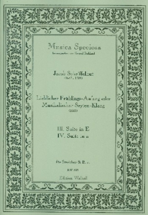 Lieblicher Frhlingsanfang oder musikalischer Seyten-Klang fr Streicher und Bc Partitur und Stimmen