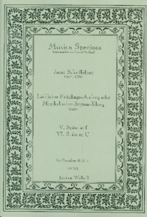 Lieblicher Frhlingsanfang oder musikalischer Seyten-Klang fr Streicher und Bc Partitur und Stimmen