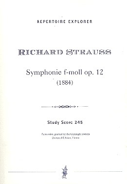 Sinfonie f-Moll op.12  fr Orchester Studienpartitur