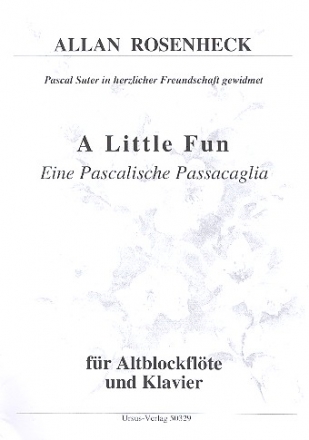 A little Fun - Eine pascalische Passacaglia fr Altblockflte und Klavier
