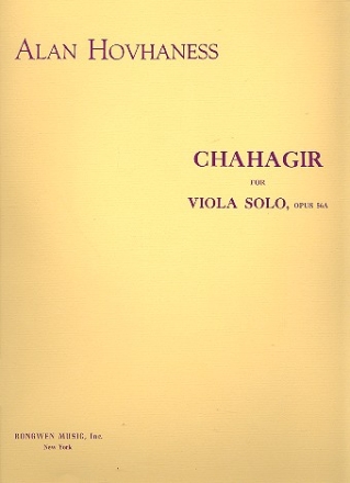 Chahagir op.56a  for viola solo