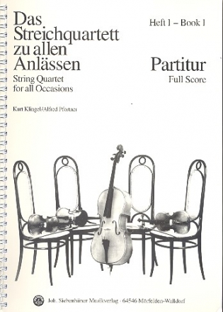 Das Streichquartett zu allen Anlssen Band 1 fr Streichquartett Partitur