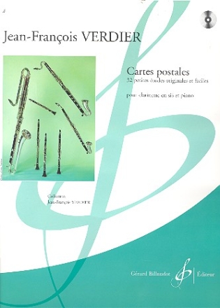 Cartes postales (+CD) pour clarinette et piano