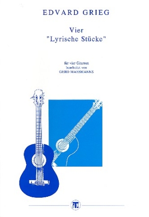 4 lyrische Stcke fr 4 Gitarren Partitur und Stimmen