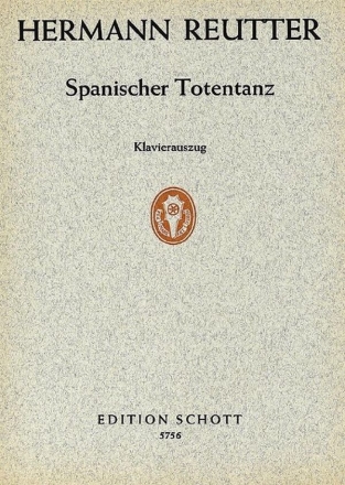 Spanischer Totentanz fr 2 mittlere Singstimmen und Orchester Klavierauszug