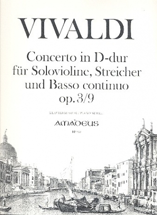 Concerto D-Dur op.3,9  fr Violine, Streicher und Bc fr Violine und Klavier