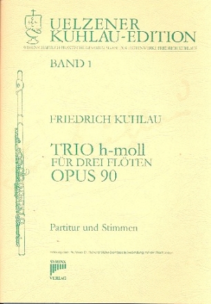 Trio h-Moll op.90 fr 3 Flten Partitur und Stimmen