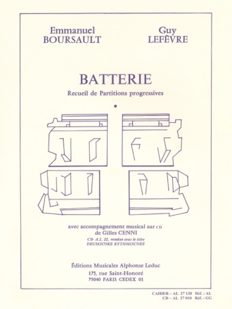 BATTERIE RECUEIL DE PARTITIONS PROGRESSIVES (+MC)