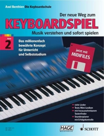 Der neue Weg zum Keyboardspiel Band 2 (+Midi Disk) für Keyboard