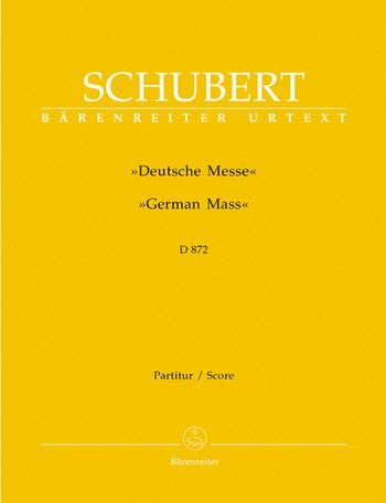 Deutsche Messe fr gem Chor, und Orchester Partitur