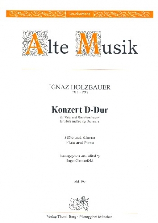 Konzert D-Dur fr Flte und Streichorchester fr Flte und Klavier