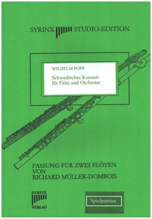 Schwedisches Konzert  fr Flte und Orchester  fr 2 Flten, Spielpartitur