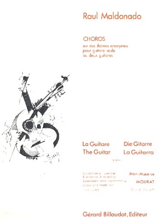 Chords sur des thmes anonymes pour guitare seule (2 guitares)