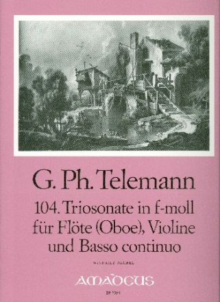 Triosonate f-Moll Nr.104 fr Flte (Oboe), Violine und Bc Partitur und Stimmen