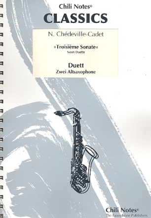 Sonate Nr.3 (+CD) fr 2 Saxophone in gleicher Stimmung