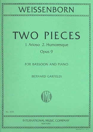 2 Pieces op.9 for bassoon and piano